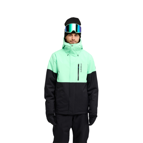 Quiksilver (S, Spring Bouquet) Quiksilver Mens Titano 10K Technical Ski Jacket