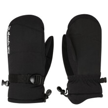 (S, True Black) Quiksilver Kids Mission Technical Snow Mittens