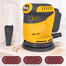 125mm Cordless Orbital Sander Body Only, Compatible with DeWALT 20V Li-ion Battery, Handheld Palm Sander with Dust Collection & Sanding Sheets