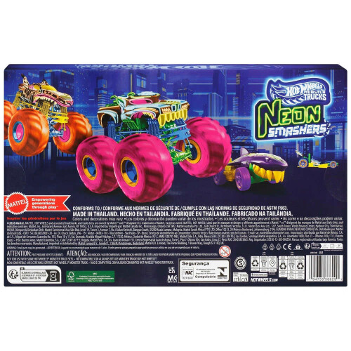 Hot Wheels Hot Wheels Monster Trucks Neon Smashers 9 Pack 2