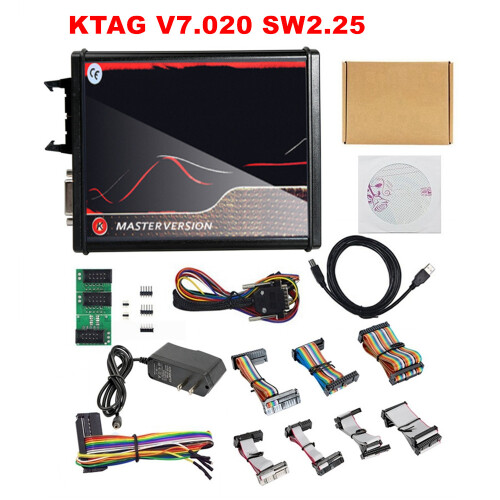 KTAG V7.020, ECU programmeringskit voor auto, vrachtwagen en tractor, rood