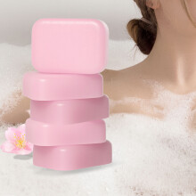 LAIKOU Japan Sakura zeepblokken, set van 5 stuks, 90g, dieptereinigend en verzachtend voor gezicht en lichaam