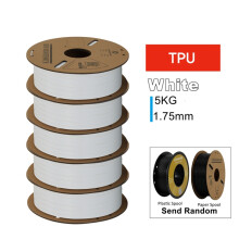 KINGROON 3D-tulostimen filamentti 5 kg, valkoinen TPU 1,75 mm