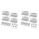 8 Set Solar Panel Mounting Bracket Kits PV Panel Roof Solar Panel Aluminum Mounting Z Type Bracket 1