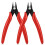 Ainiv 2PCS Micro Wire Cutter, Side Cutting Pliers Flush Cutters - Red 2