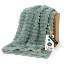 Bedsure Soft Twin Blanket for Bed Decor Gifts Sage Green 60"x80"