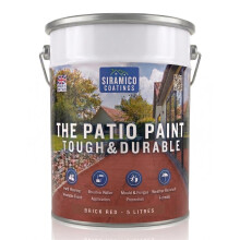 SIRAMICO COATINGS The Patio Paint, UV Resistant – Brick Red, 5 Litre