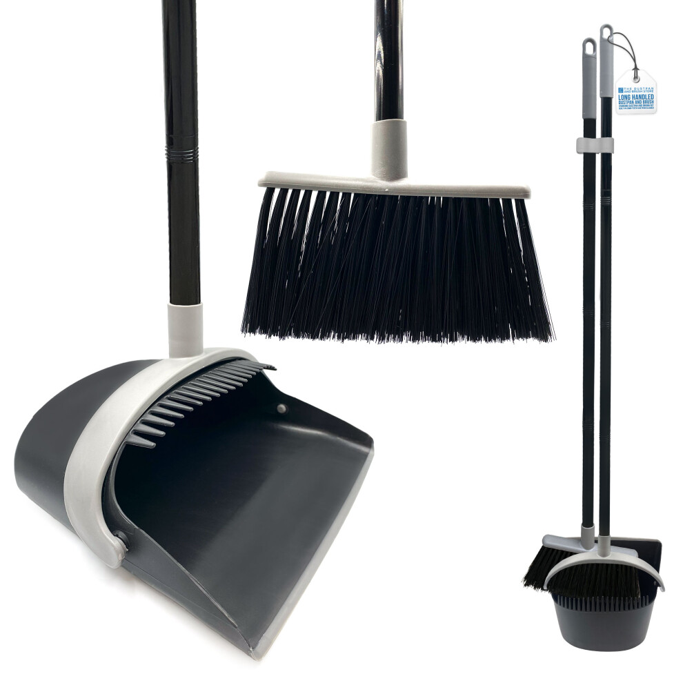 Long Handled Dustpan and Brush Set â€“ Broom and Dustpan Set Reduce Bending - Image 5