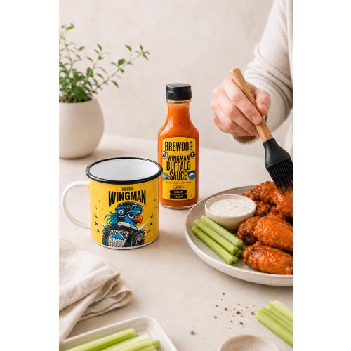 BrewDog 'Wingman' Mug Basting Brush and Sauce Gift Set 1