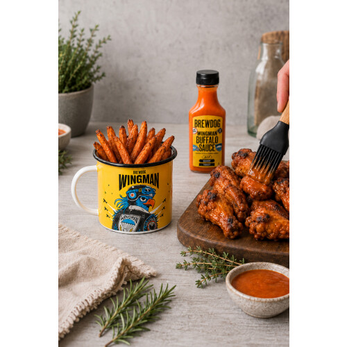 BrewDog 'Wingman' Mug Basting Brush and Sauce Gift Set 2