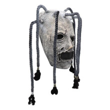 (4) Halloween Horror Mask, Creepy Freddy Krueger Latex Mask, Green Witch Zombie Ghost Scream Face Mask for Cosplay Party