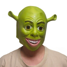 (6) Halloween Horror Mask, Creepy Freddy Krueger Latex Mask, Green Witch Zombie Ghost Scream Face Mask for Cosplay Party