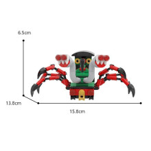 (2) MOC Kids Building Blocks Red Small Train Charles Train Small Particles Toy