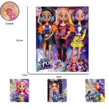 (5) Dreameez Kpop Diva Squad Huntrix Girl Group Dolls, K-Pop Pretend Play Toy Set for Kids
