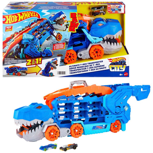 Hot Wheels Hot Wheels City Ultimate T-Rex Transporter Set