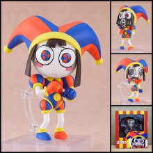 Q Version The Amazing Digital Circus Pomni Clown Action Figure with Interchangeable Faces, PVC Model