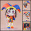 Q Version The Amazing Digital Circus Pomni Clown Action Figure with Interchangeable Faces, PVC Model 1