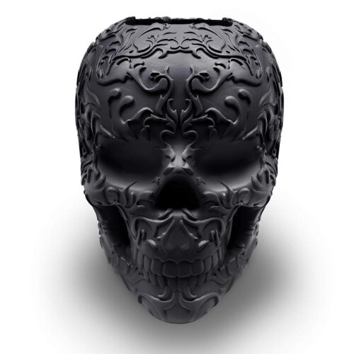 Halloween Skull Makeup Brush Holder Pen Organizer Creative Home Decor Room Display 2
