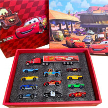 (1) Cars Alloy Racers Sheriff McQueen Mater Diecast Model Cars, Sliding Toy Car Ornaments
