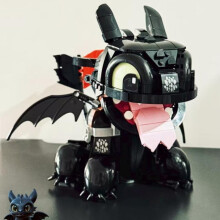 Dragon Building Blocks Set Toothless Figure, Educational DIY Assembly Toy Model for Boys Kids Ages 8+