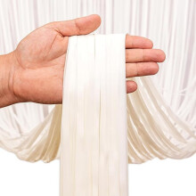 BRAVESHINE Halloween Decorations 2PCS Pastel White Foil Fringe Curtain Party Backdrop - 3.3x8.2ft White Tinsel Curtain Photo Booth Props for Birthday