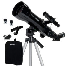Celestron 21035-ADS Travel Scope 70 Refractor Telescope Kit with Backpack, Black (Amazon Exclusive Including Additional 4mm Eyepiece and 3x Barlow Len