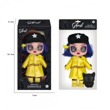 Coraline 5D Movie Collectible Doll with Music Theme, Pajama & Raincoat Versions
