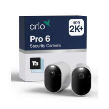 Arlo Pro 6 Security Camera Outdoor Wireless, 2K Battery Outdoor Camera With Advanced Colour Night Vision, Siren & Dual-Band WiFi, Arlo Secure Trial In