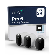 Arlo Pro 6 Security Camera Outdoor Wireless, 2K Battery Outdoor Camera With Advanced Colour Night Vision, Siren & Dual-Band WiFi, Arlo Secure Trial In