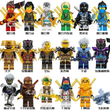 (18pcs) Dragon Rising Building Toy Set with Lloyd Kai Jay Nya Dragon Wing Figures
