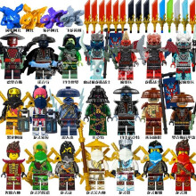 (21pcs) Dragon Rising Building Toy Set with Lloyd Kai Jay Nya Dragon Wing Figures