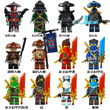 (12pcs) Dragon Rising Building Toy Set with Lloyd Kai Jay Nya Dragon Wing Figures