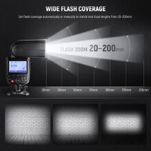 Neewer NW700-C TTL Flash Speedlite Compatible with Canon DSLR Cameras, 1/8000s High Speed Sync, 1/1-1/256 Output, TCM Function, 230 Full Power Flash,