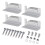 12 Set Solar Panel Mounting Bracket Kits PV Panel Roof Solar Panel Aluminum Mounting Z Type Bracket 2
