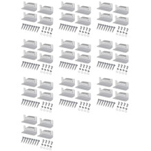 40 Set Solar Panel Mounting Bracket Kits PV Panel Roof Solar Panel Aluminum Mounting Z Type Bracket