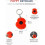 Remembrance Poppy Reflective Key Tag 5