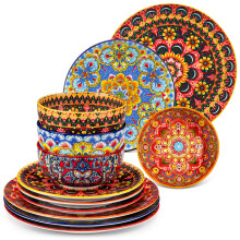 Vancasso porseleinen serviesset, Boheemse stijl, set van 24 stuks