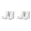 2X Hook Bracket with Leveling Device for  Xss Gamepad Universal Wall Mount Bracket for /PS5 Gamepad White 2