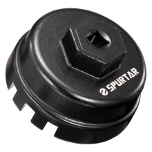 Spurtar Oil Filter Wrench Oil Filter Removal Tool for Toyota 64mm 6 Slots