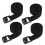 SHUBEIEUMI 4 Pack 2cm x 200cm Adjustable Black Cargo Straps 1