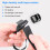 SHUBEIEUMI 4 Pack 2cm x 200cm Adjustable Black Cargo Straps 3