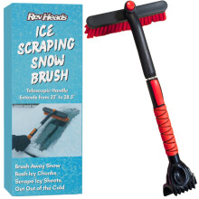 Ice Scraper for Car Windscreen with Snow Brush, 28" Telescopic Handle