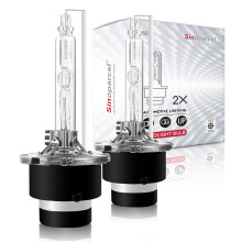 Sinoparcel 55W D2S Xenon Bulb, 6000K White, High Brightness, Pack of 2