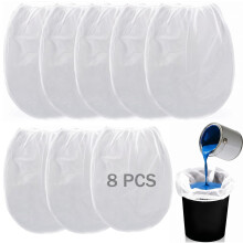 8 Pcs 5 Gallon Paint Strainer Bags Nylon Fine Mesh Paint Filters