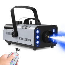 U'King sumuhyppelykone, 1200W, 6 LED -valoa, langaton kaukosäädin, hopea