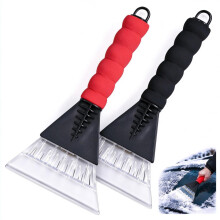 sanvpwsan 2Pcs Ice Scraper for Car Windscreen, Non-Slip Soft Grip Car Ice Scraper, Non-Scratch Windscreen Scraper for Winter Car Snow Removal
