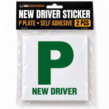 Tek Automotive New Driver Sticker P Plates New Driver Adhesive Twin Pack