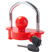 Tevlaphee Trailer Ball Lock Hitch Coupler Towing Lock Adjustable Easy Installation Heavy Duty Steel and Aluminum Alloy Base for Towing Caravan Traile