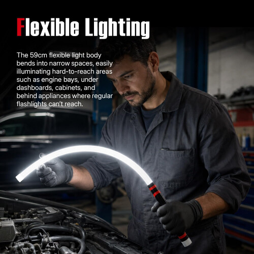 Mcbazel Flexible LED Flashlight Stick, Rechargeable Bendable Inspection Lamp 1