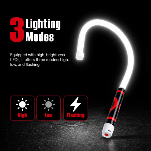 Mcbazel Flexible LED Flashlight Stick, Rechargeable Bendable Inspection Lamp 2